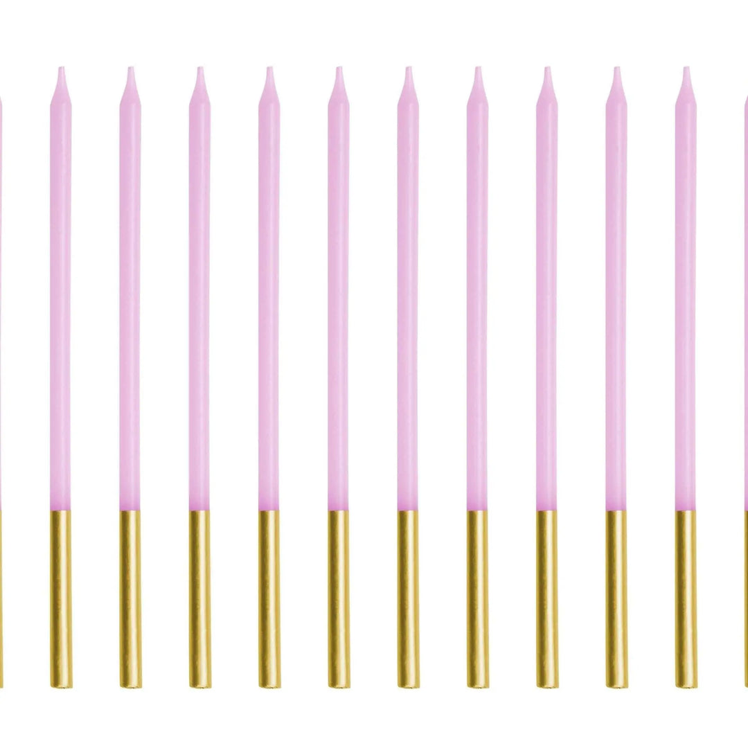 Lilac Candles - Plain Pastel Lilac Cake Candles - Straight Candles - Violet Party Decorations - Birthday Cake Candles - 14cm - Pack Of 12 - Jolie Fete UK