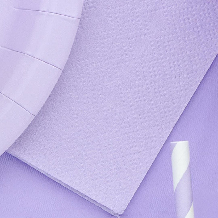 Lilac Paper Napkins - Light Pastel Lilac Dinner Napkins - Kids Birthday - Mermaid Party - Underwater Theme - Pack of 20 - Jolie Fete UK