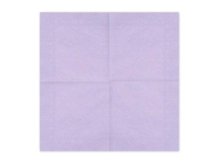 Lilac Paper Napkins - Light Pastel Lilac Dinner Napkins - Kids Birthday - Mermaid Party - Underwater Theme - Pack of 20 - Jolie Fete UK