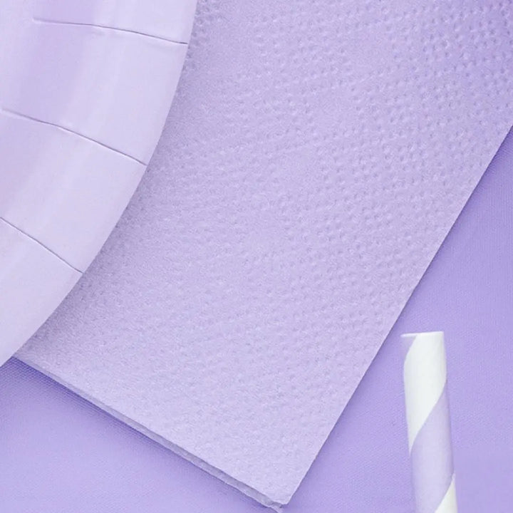 Lilac Paper Napkins - Light Pastel Lilac Dinner Napkins - Kids Birthday - Mermaid Party - Underwater Theme - Pack of 20 - Jolie Fete UK