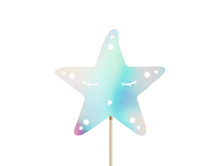Mermaid Cake Toppers - Mermaid Theme - Under the Sea Party - Star Topper - Mermaid Tail - Seahorse - Kids Birthday Party - Pack Of 3 - Jolie Fete UK