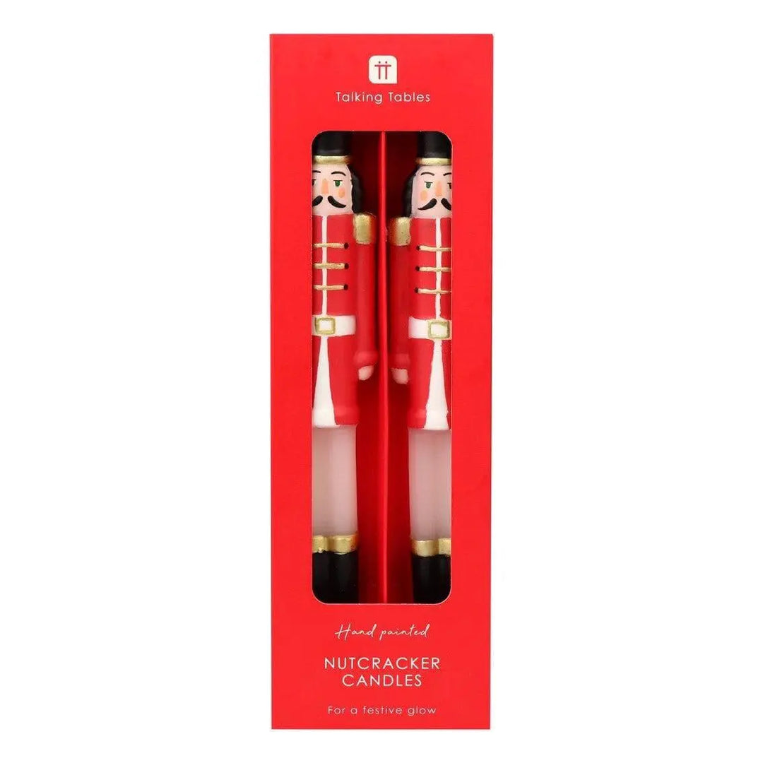 Nutcracker Christmas Dinner Candles - Hand Painted Christmas Table Candles -Christmas Decorations-Christmas Gifts-Stocking Fillers-Pack Of 2 - Jolie Fete UK