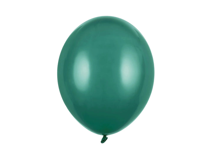 Pastel Bottle Green 12" Strong Round Latex Balloons - Dark Green Colour - Matt Finish -Birthday Party Balloons-Christmas Balloons-Pack Of 10 - Jolie Fete UK
