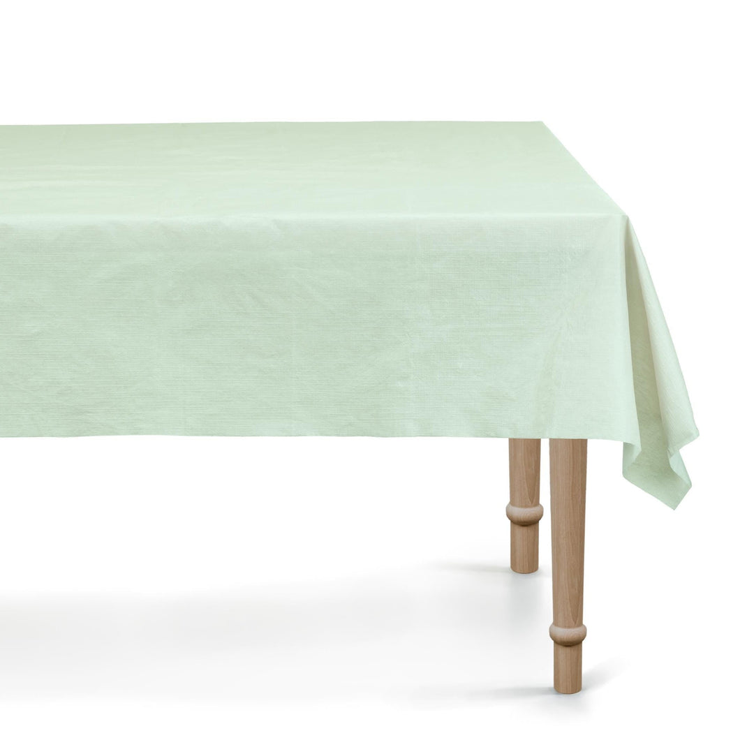 Pastel Green Disposable Tablecloth - Light Mint Green Table Runner - Light Green Birthday Party Tableware & Decorations - Jolie Fete UK