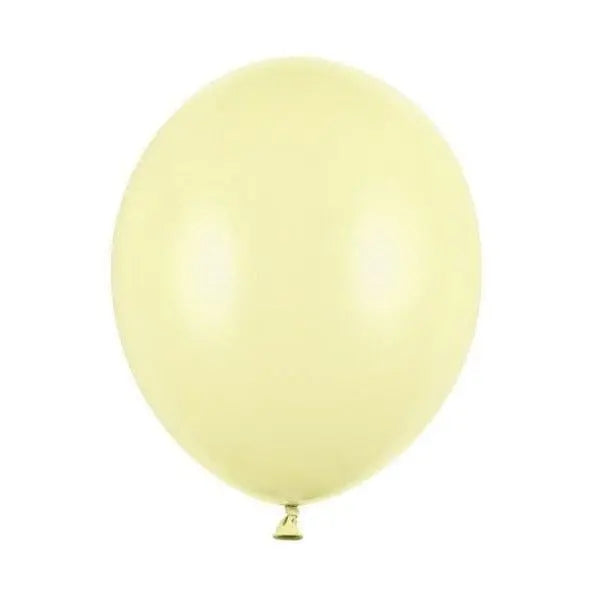Pastel Light Yellow 12" Strong Round Latex Balloons - Matt Finish-Birthday Party Balloons-Baby Shower Decorations -Pack Of 10 - LittleOrchardCraft