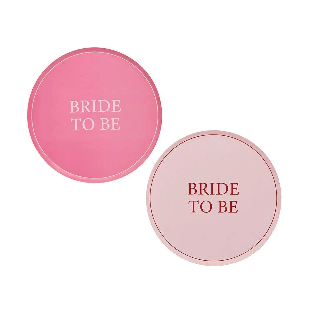Pink & Red Bride To Be Paper Plates - She’s Tying The Knot Hen Party Theme - Coquette Hen Do - Two Designs-Bridal Shower Tableware-Pack of 8 - Jolie Fete UK