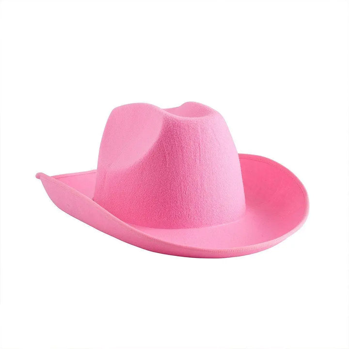 Pink Cowgirl Hat - High Quality Hen Party Hat - She’s Tying The Knot Coastal Cowgirl Decor - Solid Pink Cowboy Hat - Hootyballoo - Jolie Fete UK