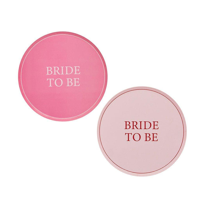 Pink & Red Bride To Be Paper Plates - She’s Tying The Knot Hen Party Theme - Coquette Hen Do - Two Designs-Bridal Shower Tableware-Pack of 8 - Jolie Fete UK