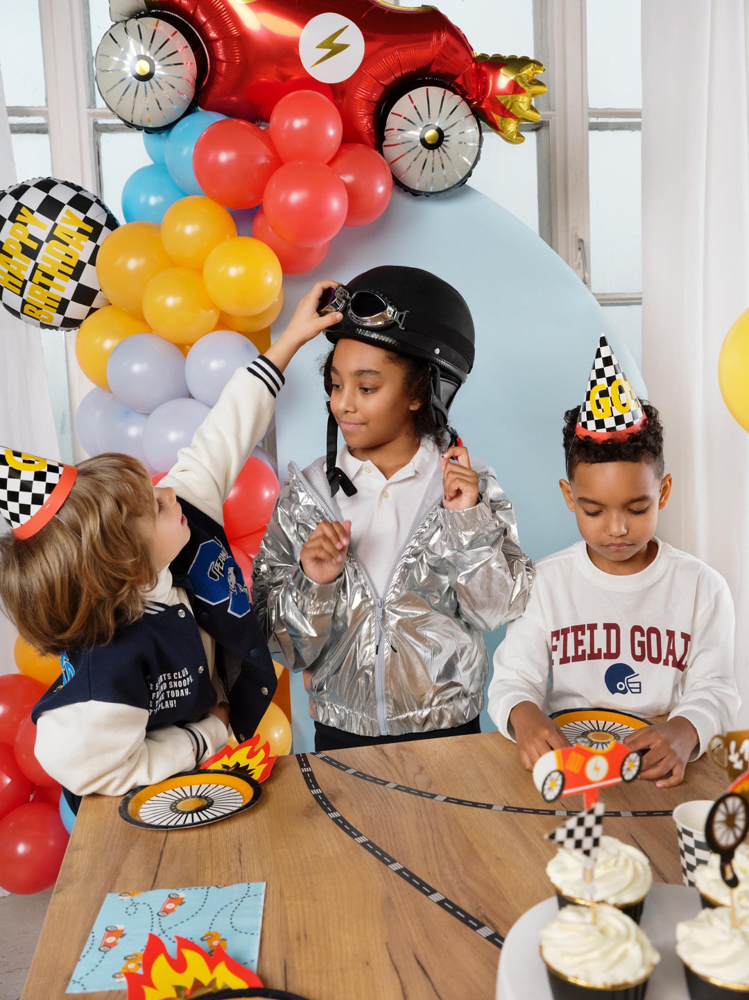 Racing Car Napkins - Racing Cars Party Paper Napkins - Racing Car Party Supplies - F1 Theme - Kids Birthday Party Supplies - Pack Of 12 - Jolie Fete UK