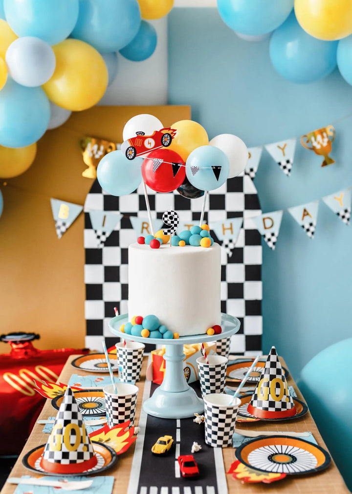 Racing Car Napkins - Racing Cars Party Paper Napkins - Racing Car Party Supplies - F1 Theme - Kids Birthday Party Supplies - Pack Of 12 - Jolie Fete UK