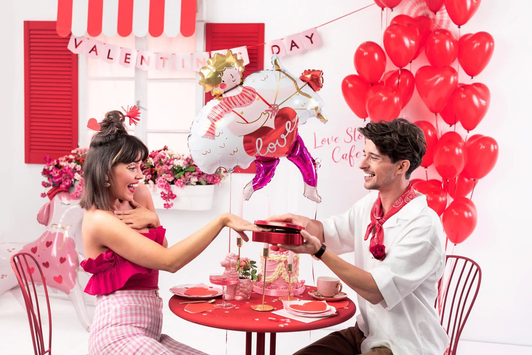 Valentines Day Banner - Red & Pink Valentine's Bunting - Valentine's Garland - Valentine's Day Party - Valentines Decorations - Jolie Fete UK