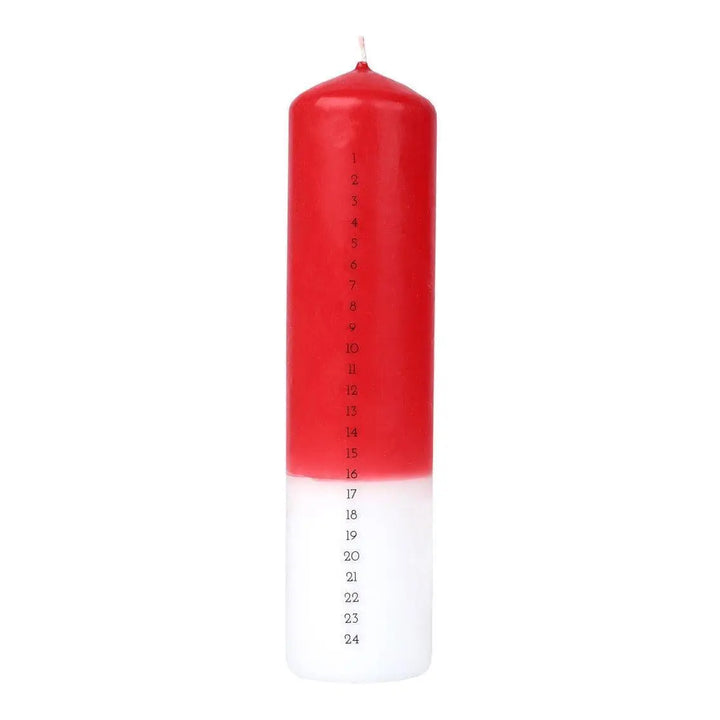 Christmas Advent Candle - Alternative Advent Calendar - Santa Pillar Candle - Christmas Decorations - Christmas Gift - Jolie Fete UK