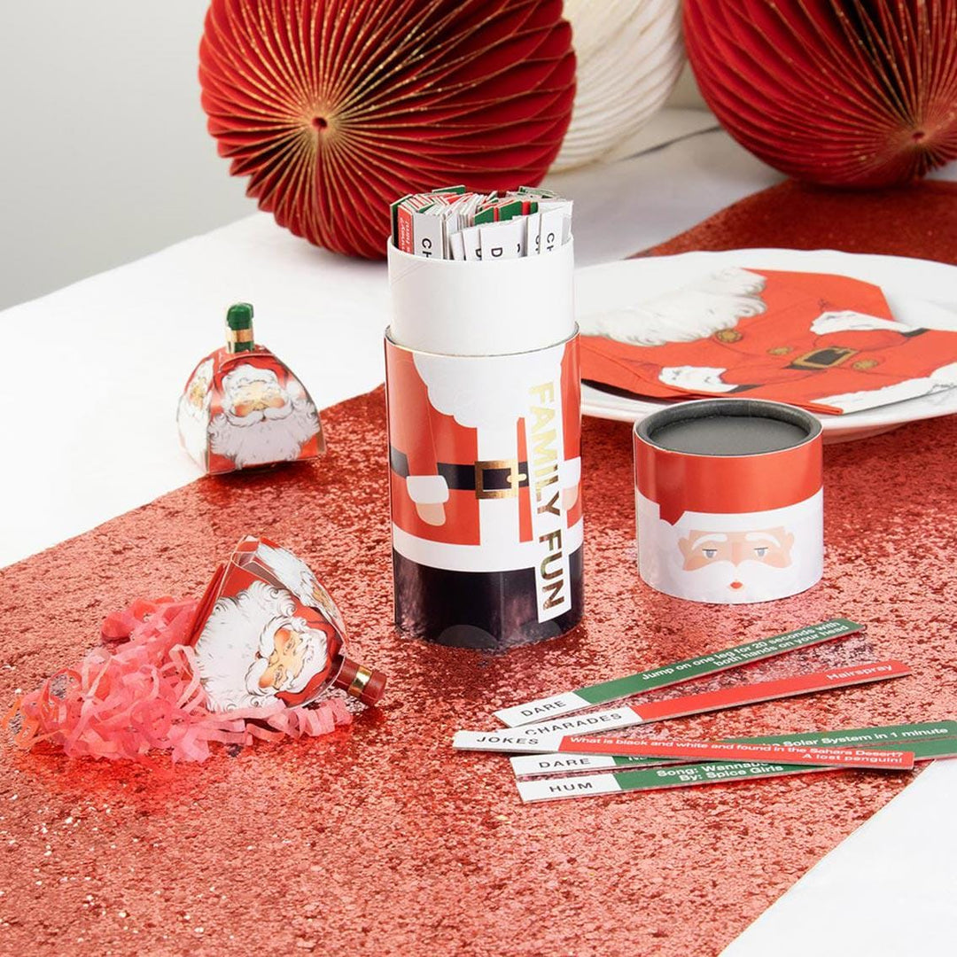 Christmas Santa Family Games - Charades - Hum That Tune - Jokes - Dares - Christmas Party Game - Family Games Night - Stocking Filler - Jolie Fete UK