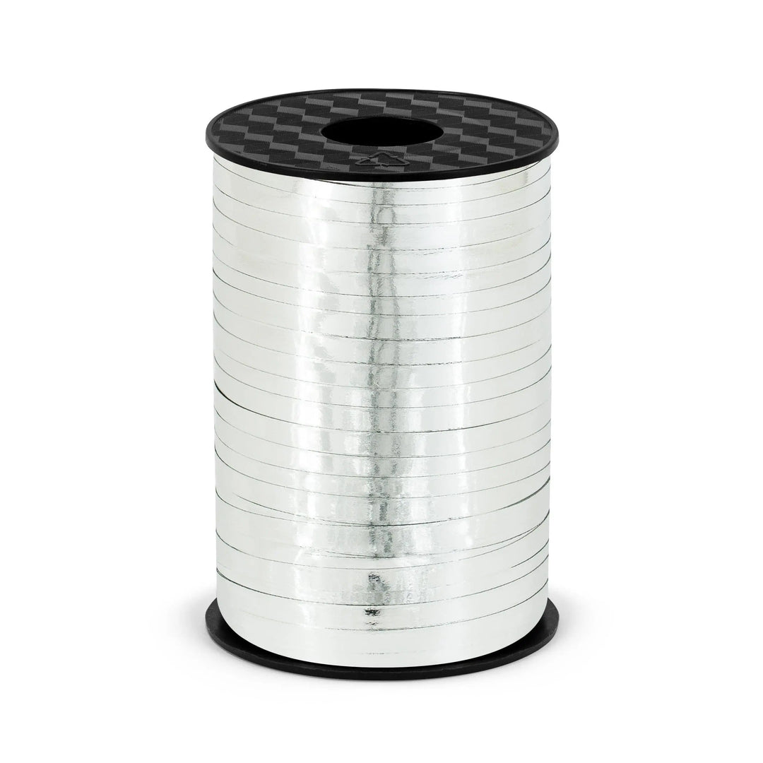 Silver Ribbon - Balloon Ribbon - Curling Ribbon - Gift Wrap Ribbon - 225m - Jolie Fete UK