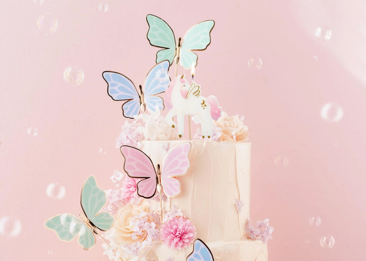 Unicorn Candle - Unicorn Birthday Cake Candle - 9cm White Unicorn Cake Topper - Unicorn Birthday Decorations - Jolie Fete UK