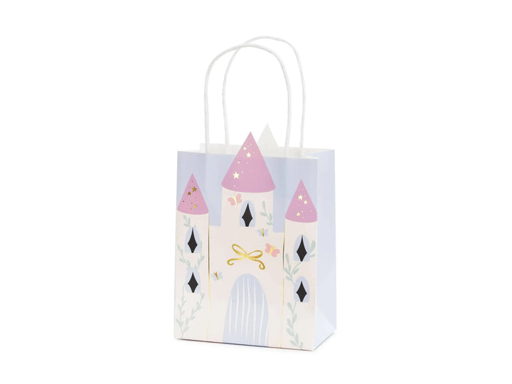 Unicorn Party Bag - Small Castle Paper Gift Bag - Unicorn & Princess Birthday Treat Bags - Unicorn Birthday Party Theme - 20 cm - 1 Bag - Jolie Fete UK