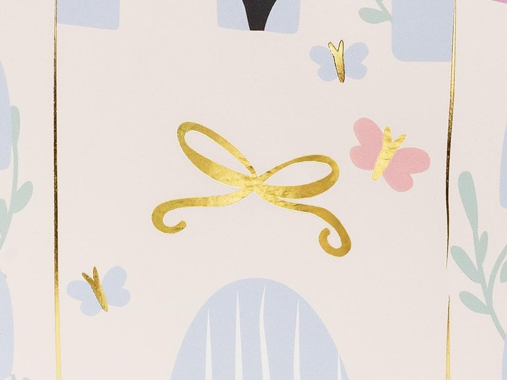 Unicorn Party Bag - Small Castle Paper Gift Bag - Unicorn & Princess Birthday Treat Bags - Unicorn Birthday Party Theme - 20 cm - 1 Bag - Jolie Fete UK