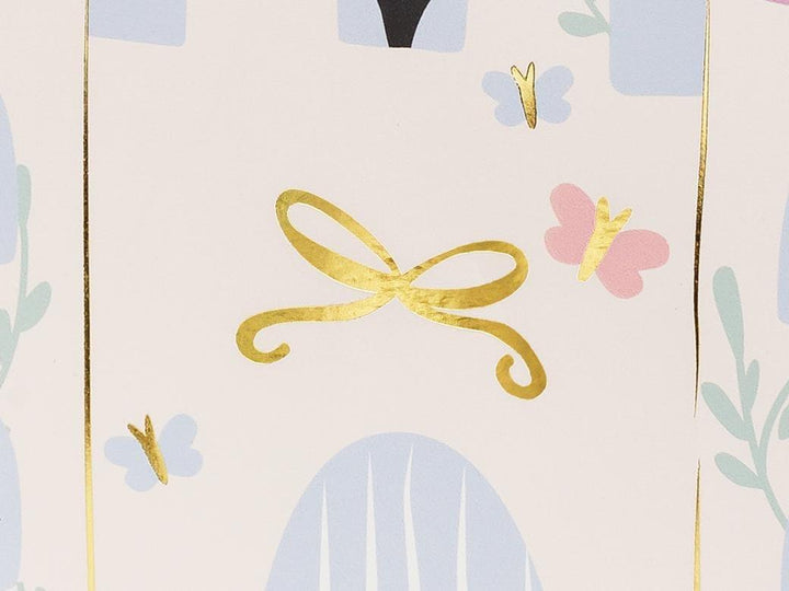 Unicorn Party Bag - Small Castle Paper Gift Bag - Unicorn & Princess Birthday Treat Bags - Unicorn Birthday Party Theme - 20 cm - 1 Bag - Jolie Fete UK