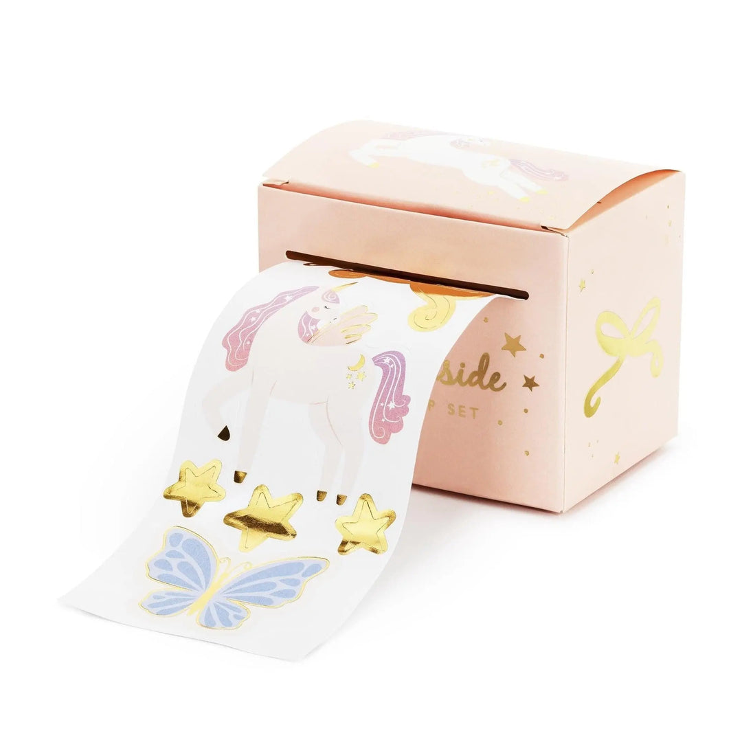 Unicorn Stickers - Pastel Unicorns, Butterflies, Rainbow, Fairy & Gold Stars - Unicorn Birthday Party Decorations - Party Bags - Pack Of 23 - Jolie Fete UK
