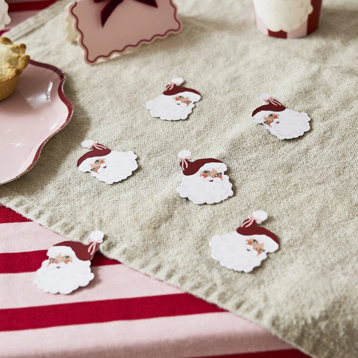Vintage Santa Table Scatters - Dinner Table Confetti - Christmas Decorations - Christmas Crafts - Holiday Decor - 10g - Jolie Fete UK