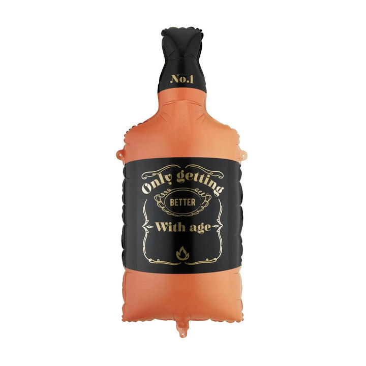 Whisky Bottle Balloon - Aged To Perfection Decor - 34x86cm Foil Bottle Balloon - Summer BBQ Party - Birthday Decoration-Party Drink Supplies - Jolie Fete UK