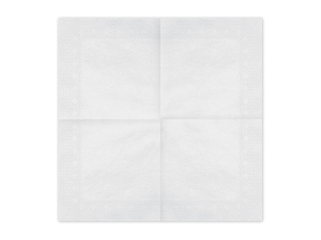 White Paper Napkins - Pastel White Dinner Napkins - Kids Birthday Party - Baby Shower - Hen Party - Christening - Pack of 20 - Jolie Fete UK