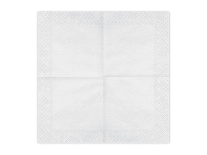 White Paper Napkins - Pastel White Dinner Napkins - Kids Birthday Party - Baby Shower - Hen Party - Christening - Pack of 20 - Jolie Fete UK