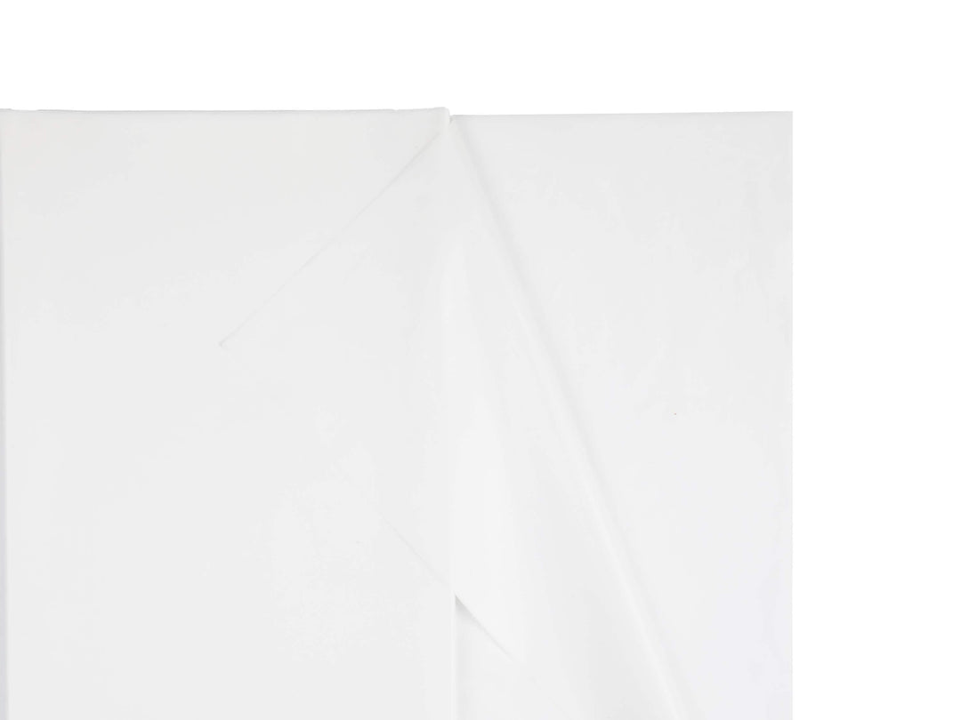 White Tablecloth 137 x 183 cm - Large Rectangular White Table Cover - Durable Synthetic Party Tablecloth - Birthday - Baby Shower - Jolie Fete UK