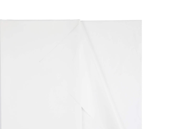 White Tablecloth 137 x 183 cm - Large Rectangular White Table Cover - Durable Synthetic Party Tablecloth - Birthday - Baby Shower - Jolie Fete UK