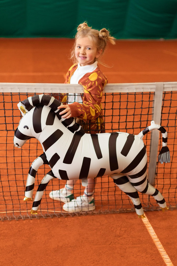 Zebra Balloon - Safari Birthday Decor - Giant Foil Balloon - Jungle Animal Balloons - Wild One Party -Kids Party Balloon - Jolie Fete UK