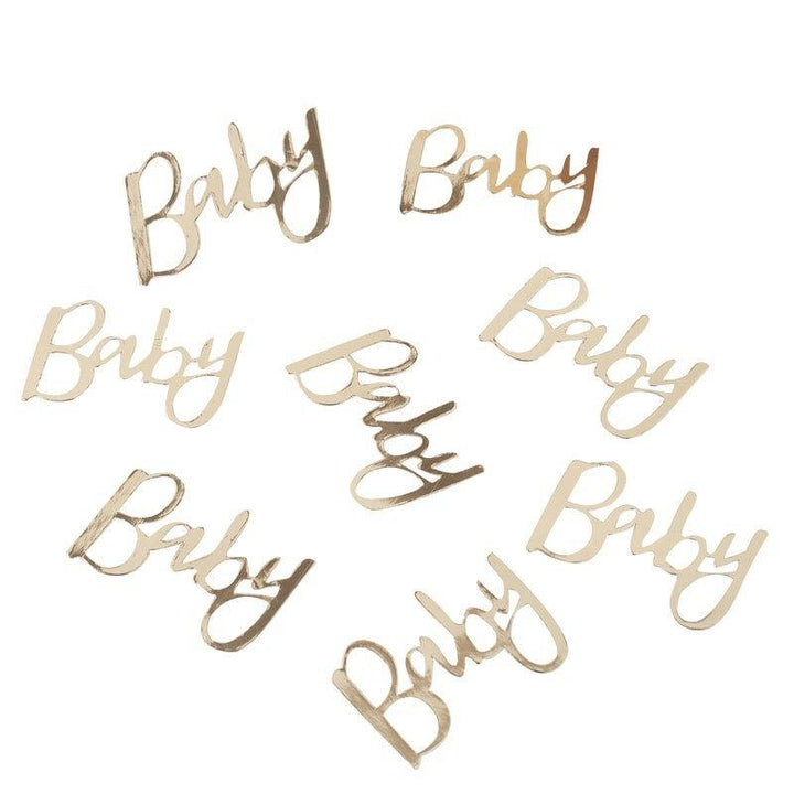 Gold Baby Shower Confetti - Oh Baby!