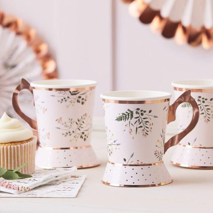 Afternoon Tea Party Cups - Pack of 8 - Let's Partea