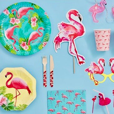 Flamingo Tropical Latex Balloons - Pack of 6 - Flamingo Paradise