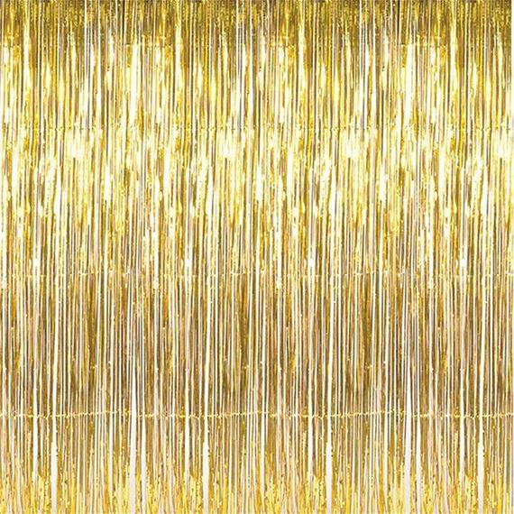 Gold Door Fringe Curtain