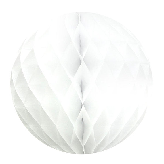 White Paper Honeycomb Decoration - 20cm