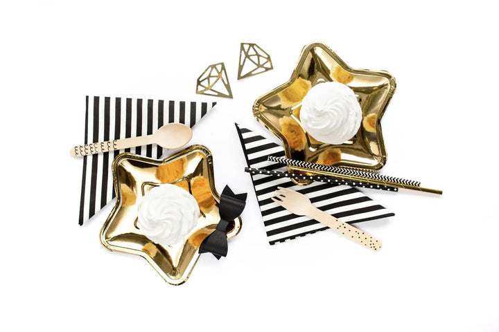 Black and White Dot Paper Straws - Birthday Party Straws - Black With White Spots Straws - Meow Party Straws - Pack of 10
