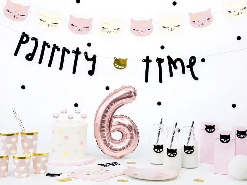 Kitty Cat Party Napkins - Pink and White Cat Paper Napkins - Meow Party - Birthday Party Decorations - Pack of 20