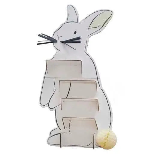 Easter Bunny Treat Stand - Easter Display Board - Easter Bunny Cupcake stand-White Rabbit Buffet Food Display Board-Party Platter-Treat Tray