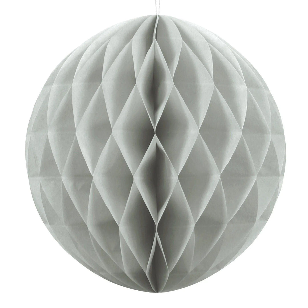 Grey honeycomb ball - Grey paper 20cm honeycomb decoration - space party decoration - Birthday decor - Baby shower decor - x1