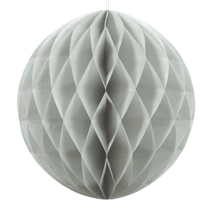 Grey honeycomb ball - Grey paper 20cm honeycomb decoration - space party decoration - Birthday decor - Baby shower decor - x1