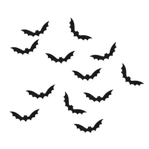 Halloween Bat Confetti - Black Bat Wooden Confetti - Halloween Party Decorations - Halloween Table Scatter Decorations - Reusable Halloween