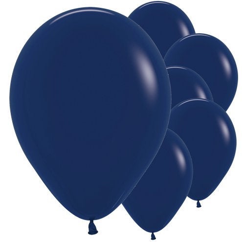 Navy blue 12" round latex balloons