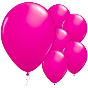Wild Berry Hot Pink 11" Round Latex Balloons