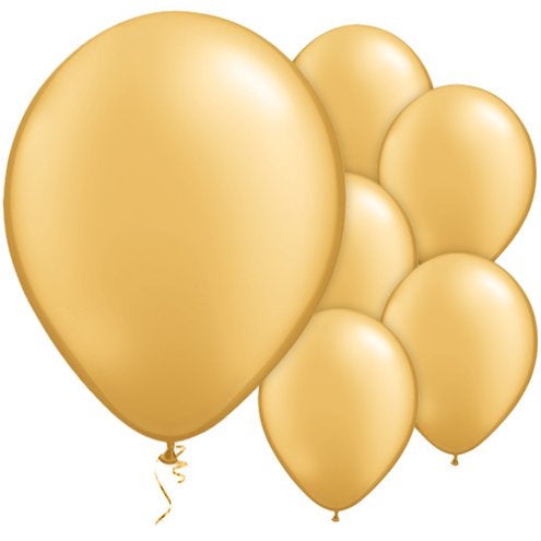 Gold Pearl 11" Round Latex Balloons