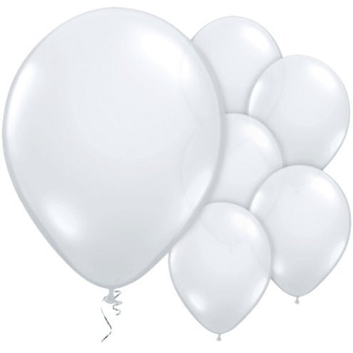 Diamond Clear 11" Round Latex Party Balloons