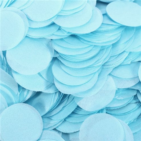 Baby blue tissue paper round circle balloon confetti pieces