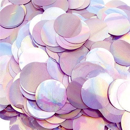 Iridescent foil round circle balloon confetti pieces
