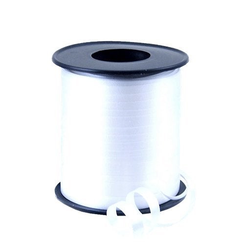 White Curling Balloon and Gift Wrap Ribbon, 91m