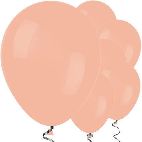 Peach 12" Round Latex Balloons