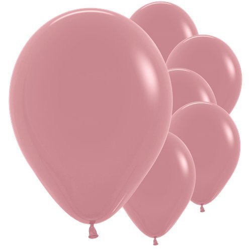 Rosewood 12" round latex balloons